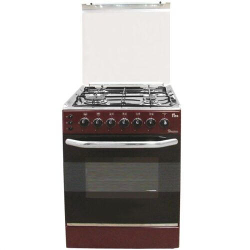 Ramtons 4 GAS DARK RED COOKER(EB/303)