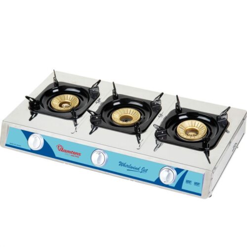Ramtons Stainless Steel, 3 Burner, Gas -(RG/530)