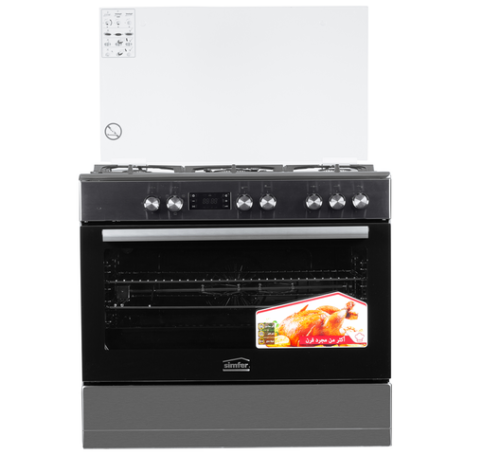 Simfer FREE STANDING  5 Gas + 1 Electric Oven COOKER (9507WEID)