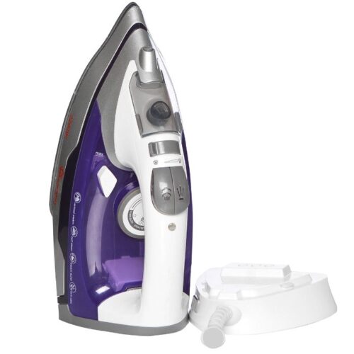 RAMTON WHITE AND PURPLE STEAM & DRY CORDLESS IRON(RM/488) - Image 2