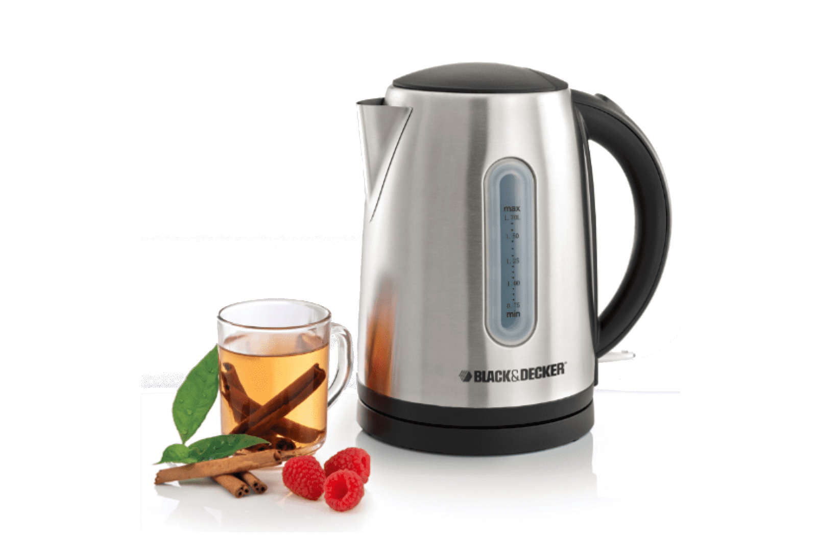 BLACK & DECKER Kettle 2000W 1.7L - Stainless Steel 