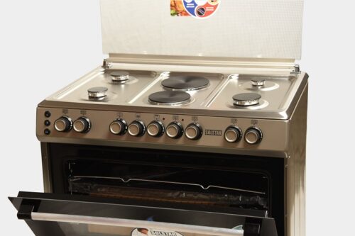 SOLSTAR 90CM, 4G+ 2 Hotplate GAS OVEN COOKERS (SO942DGINBSS)INOX - Image 2