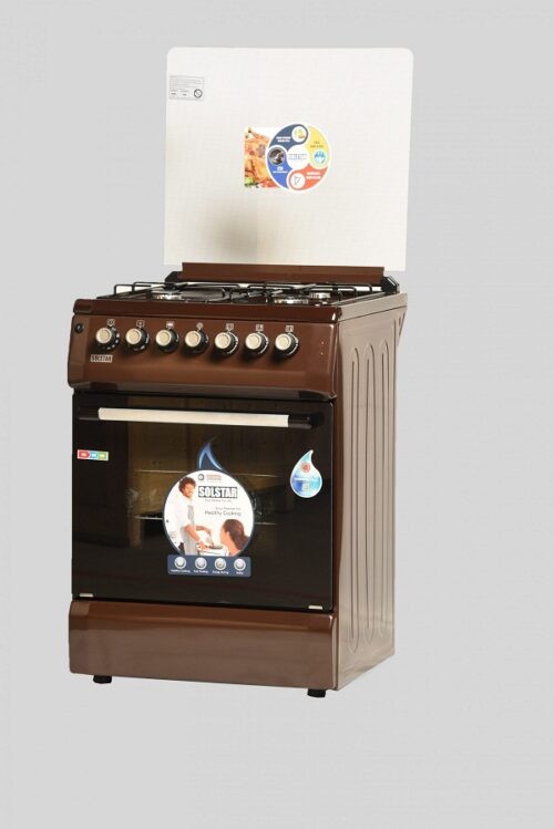 SOLSTAR 60CM, 3 GAS +1  Hotplate COOKERS (SO631DERATBRBSS)BROWN