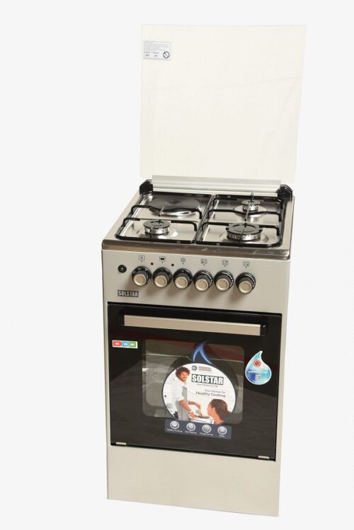 SOLSTAR 3 GAS + 1 ELECTRIC COOKERS (SO531DERINBSS)INOX
