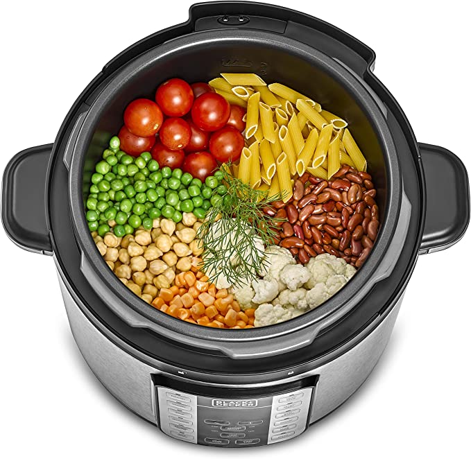 Black+Decker Pressure Cooker, 1000W, 7 in 1, 6.0 L(PCP1000B5) AL