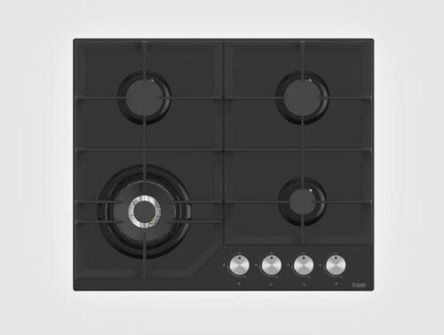 MIKA Built In Gas Hob, 60cm, Glass (MGH61405FBGW)