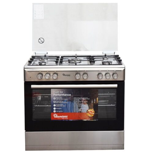 RAMTONS SILVER COOKER 5GAS 90X60 INOX COOKER- (RF/499)