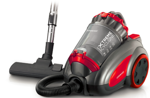 Kenwood VBP80.000RG Dry Bagless Vacuum Cleaner, 3.5L - Black & Red - Image 3