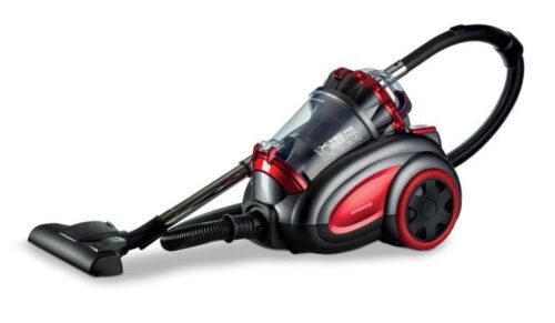 Kenwood VBP80.000RG Dry Bagless Vacuum Cleaner, 3.5L - Black & Red