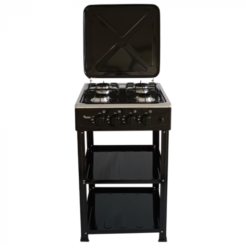 RAMTONS GAS COOKER 4 BURNER STAINLESS STEEL WITH STAND- (RG/547)