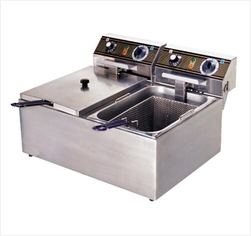 CATERINA 2x10lts double tank fryer 31cm deep table top(CT/110)