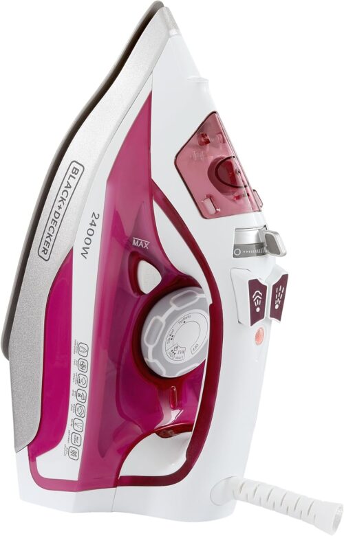 Black and Decker X2400-B5 Ceramic Soleplate Steam Iron - 2400W - Image 2