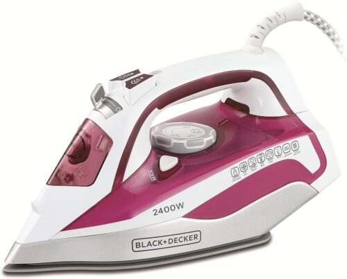 Black and Decker X2400-B5 Ceramic Soleplate Steam Iron - 2400W
