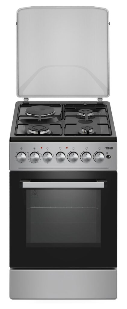 MIKA Standing Cooker, 50cm x 60cm, 3G+1E, Electric Oven (MST5060P31ESL ...