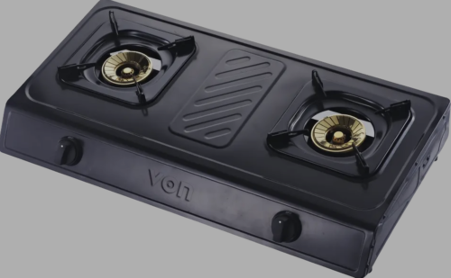 Von Table Top 2 Brass Burner - Black (VCT2BWGT)