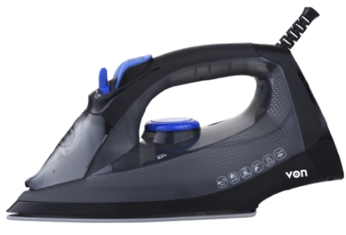 Von Steam Iron, 2200W - Black (VIS221CSK )