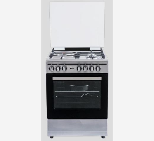 Von Cooker 3 Gas + 1 Electric - Cast Iron Semi Inox(VCF663151FSY)