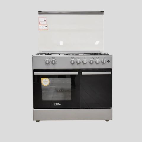 Von Cooker 4 Gas + 2 Electric - Silver(VCF964241NFS)