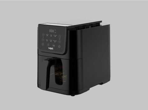 VON VAF050DSTK Slim Digital Air Fryer, 5L(VAF072DCK)