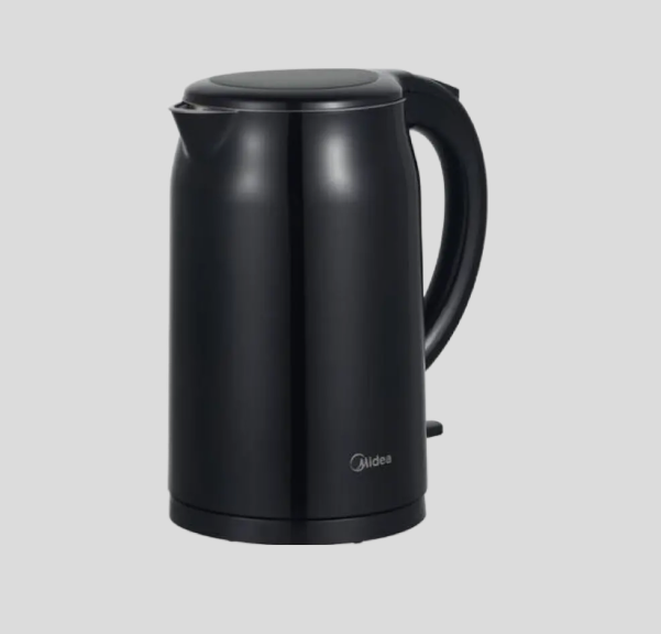 Midea Stainless Steel Kettle -1.7L, 2200W, Black (MK-HJ1705A2)