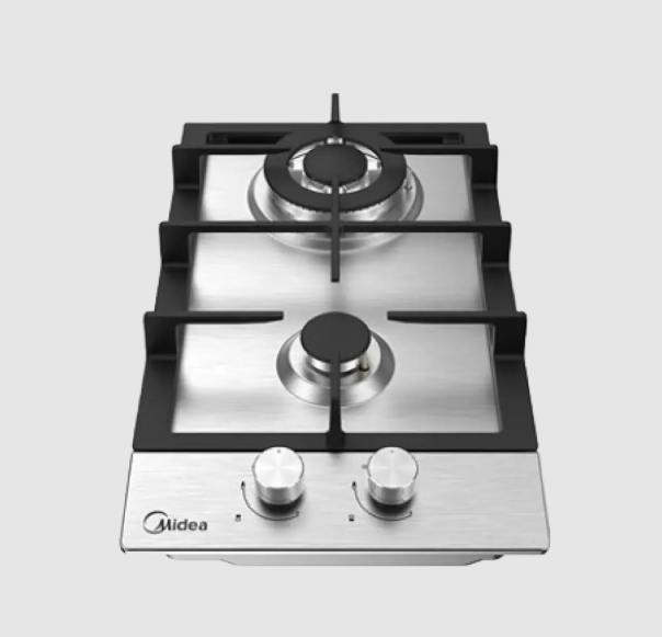 Midea Built-In Gas Hob, 2 Burners, Stainless Steel (30SB005)