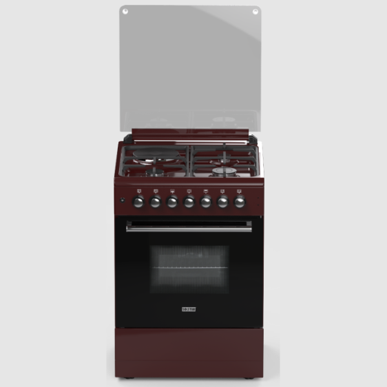 SOLSTAR  60x60cm FREE STANDING OVEN , Brown (SO-631DKPINBSS)