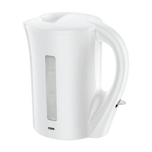 MIKA Kettle, 1.7L, Plastic, Corded, Open Element, Black (MKT1007W)